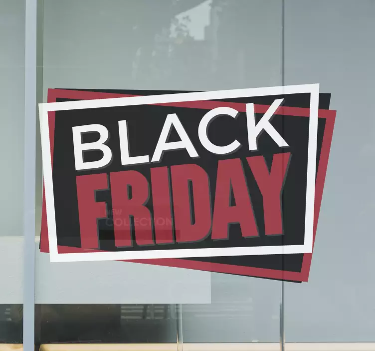 Raamsticker etalage Black Friday - TenStickers