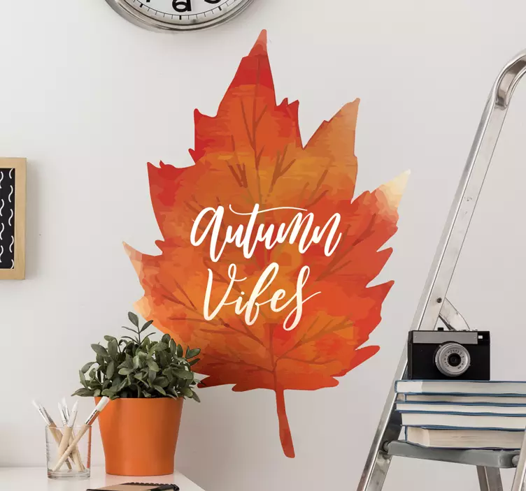 Raamsticker herfst autumn vibes - TenStickers