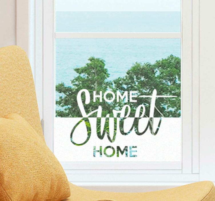 Raamstickers Home sweet home - TenStickers