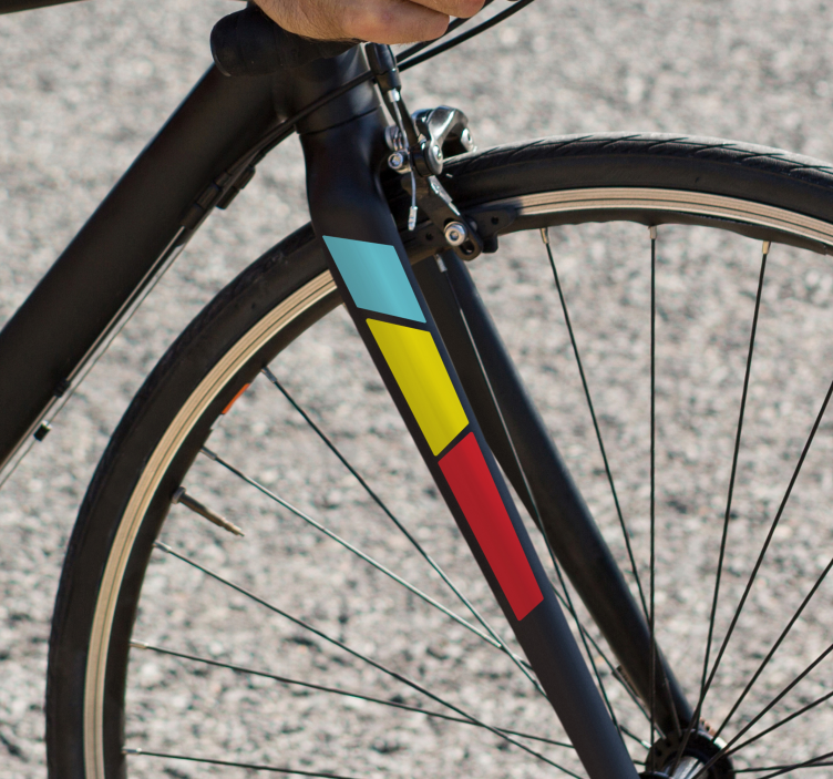 Racefiets voorvork fiets sticker - TenStickers