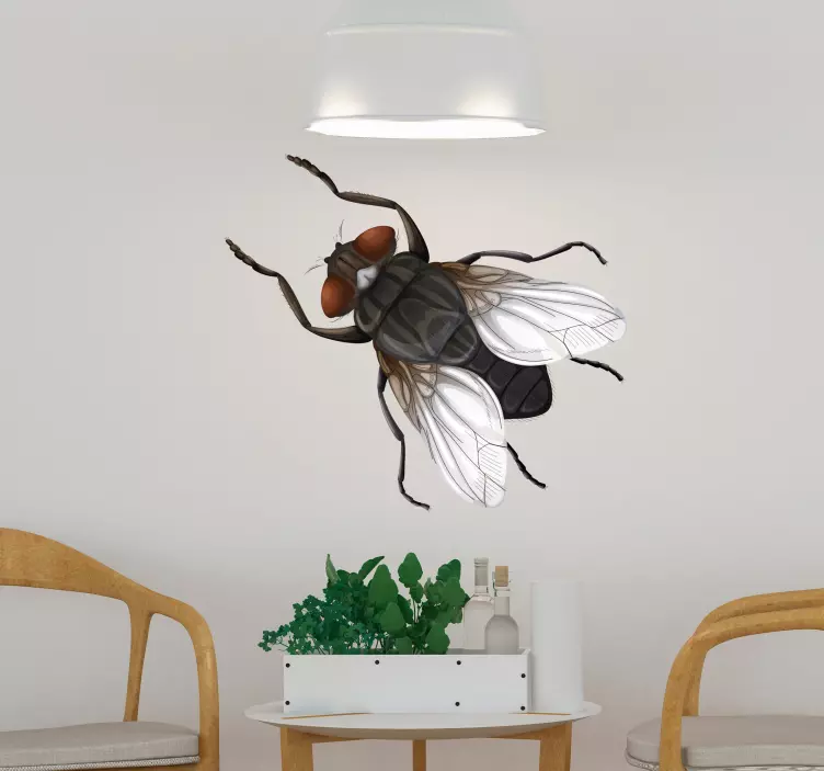 Realistische vliegillustratie insecten sticker - TenStickers