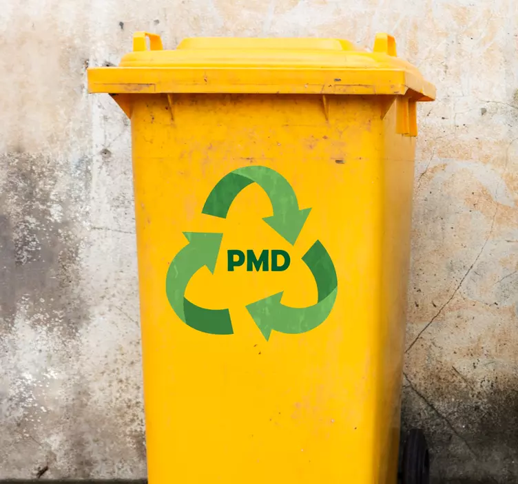 Recycle sticker container PMD - TenStickers