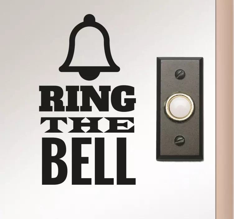 Ring de Bel Muursticker - TenStickers