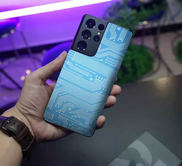 Samsung stickers Elektronisch systeempatroon: - TenStickers