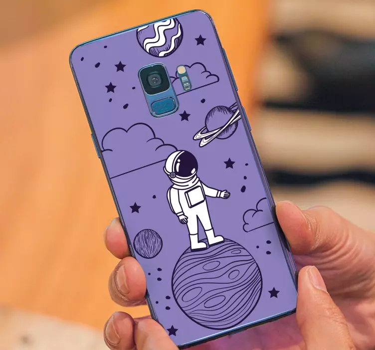 Samsung sticker astronaut in de ruimte - TenStickers