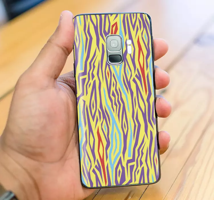 Samsung sticker levendig patroon - TenStickers