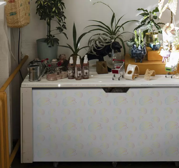 Schattig egeltje patroon meubel sticker - TenStickers