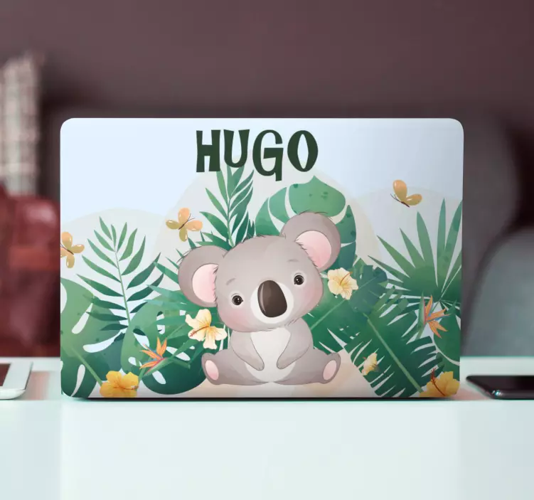 Schattig koala-ontwerp laptop sticker - TenStickers