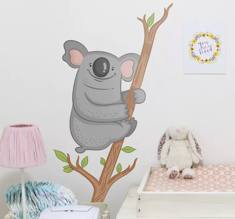 Schattige koala klimmen huisdier sticker - TenStickers