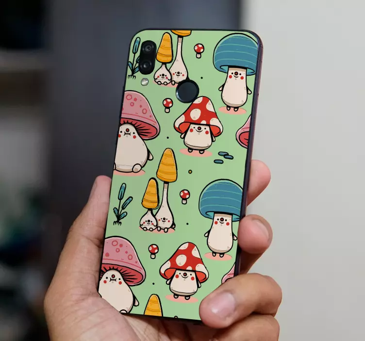 Schattige schimmelfiguren huawei sticker - TenStickers