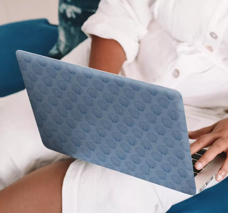 Schelppatroon omslag laptop sticker - TenStickers