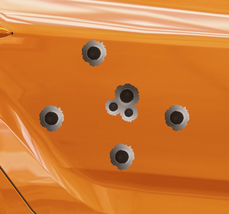 Decoratie autosticker met schieteffect - TenStickers
