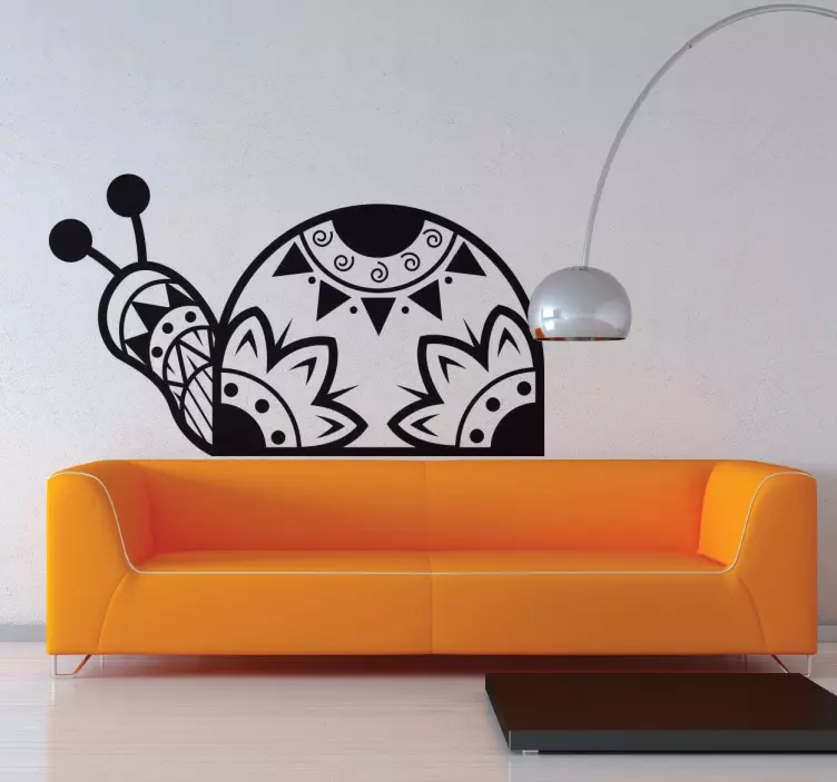 Sierlijke slak sticker - TenStickers