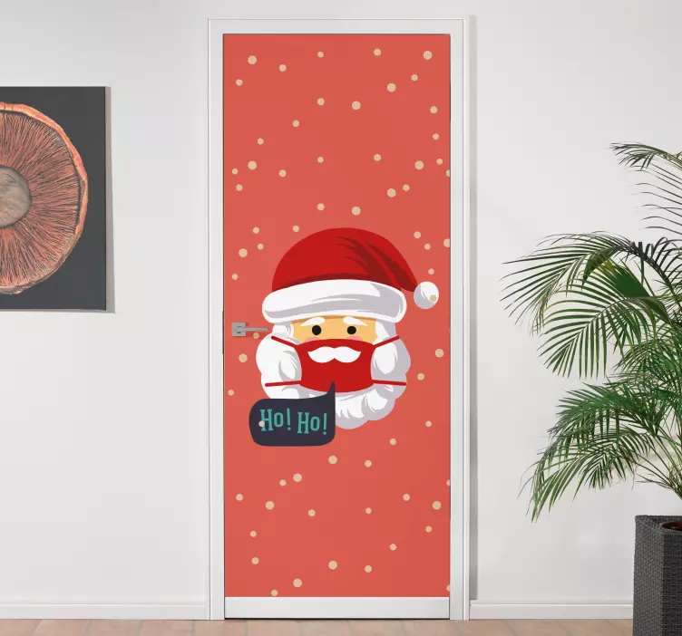 Kerst sticker kerstman feestelijk - TenStickers