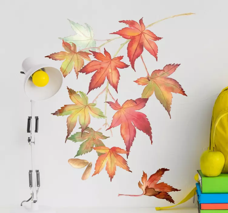 Slaapkamer muursticker Japanse esdoorn - TenStickers