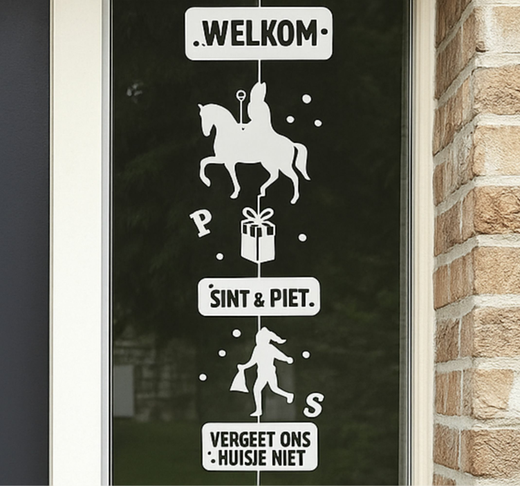 Slinger 'vergeet ons niet¨ raamsticker - TenStickers