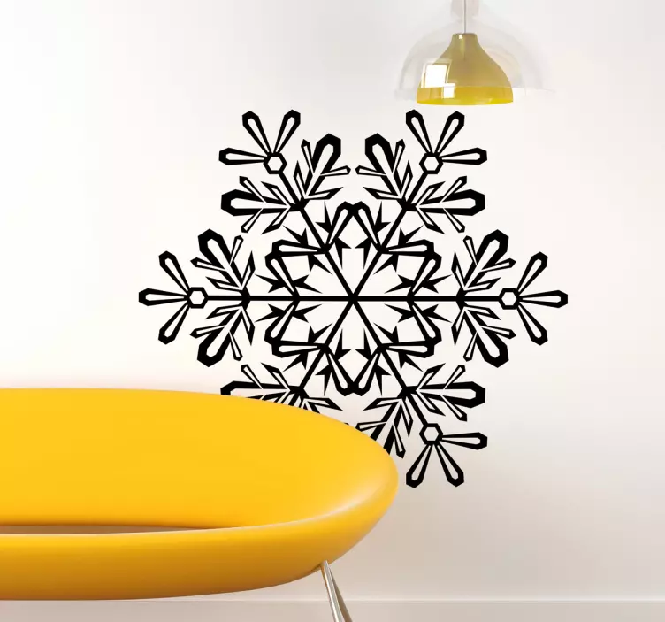 Sneeuwvlok kerstmis winter sticker - TenStickers