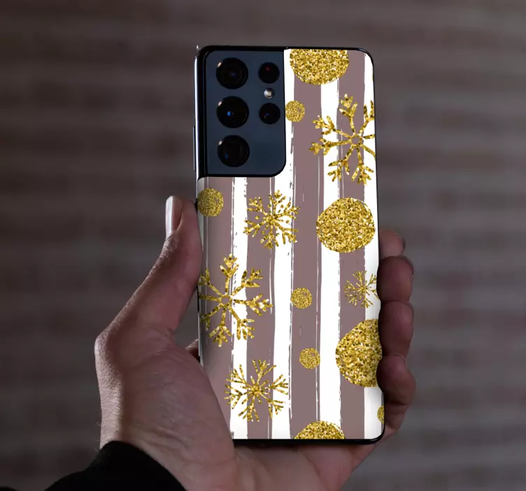 Kerst sticker sneeuwvlok patroon - TenStickers