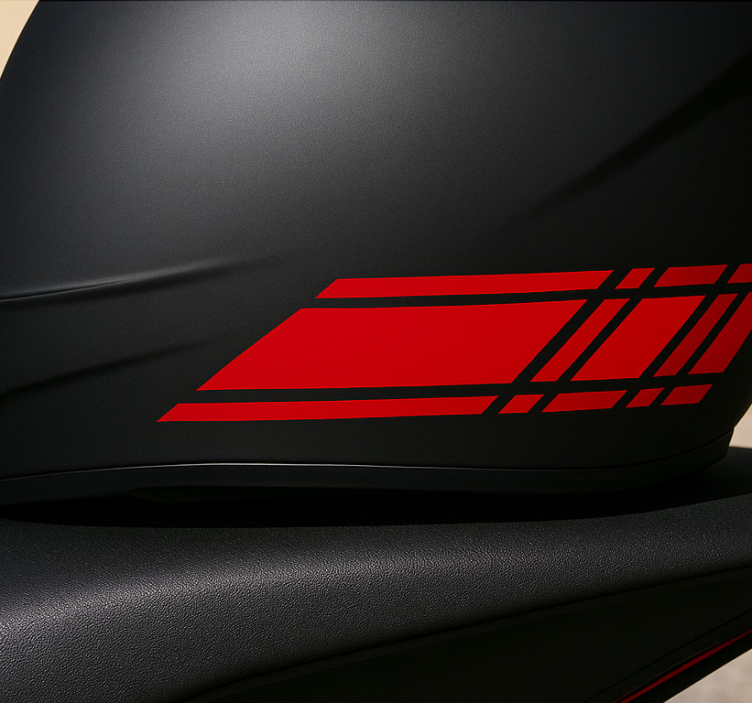 Snel lijnontwerp motor sticker - TenStickers