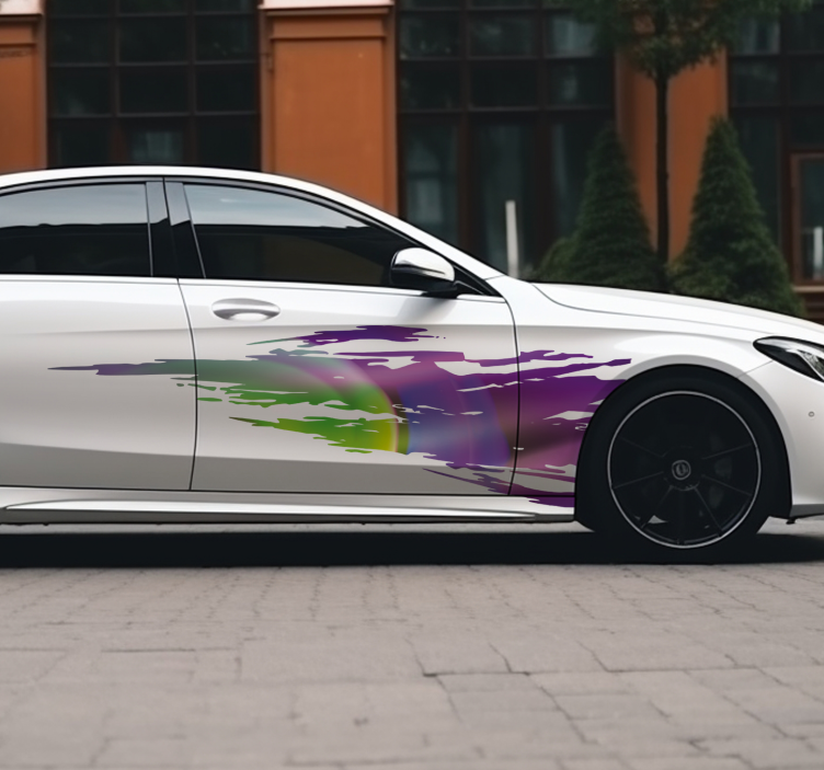 Snelheid kielzog decoratie sticker auto - TenStickers