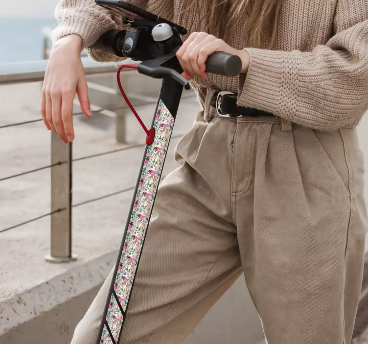 Splash veelkleurige step sticker - TenStickers