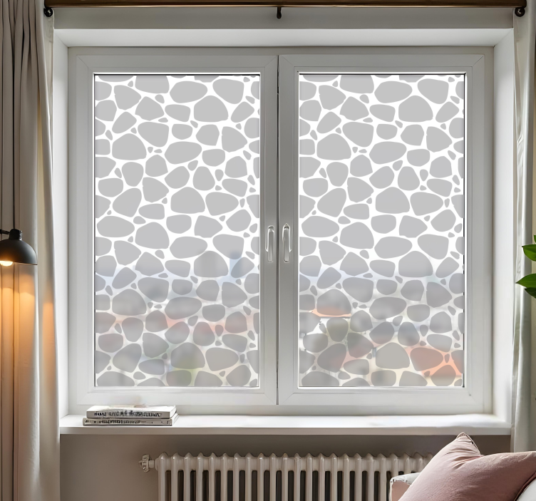 Stenen silhouetten Raamsticker - TenStickers