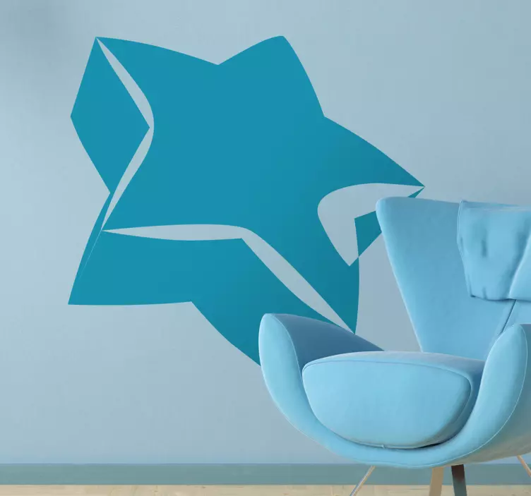 Sticker 5 punten ster - TenStickers