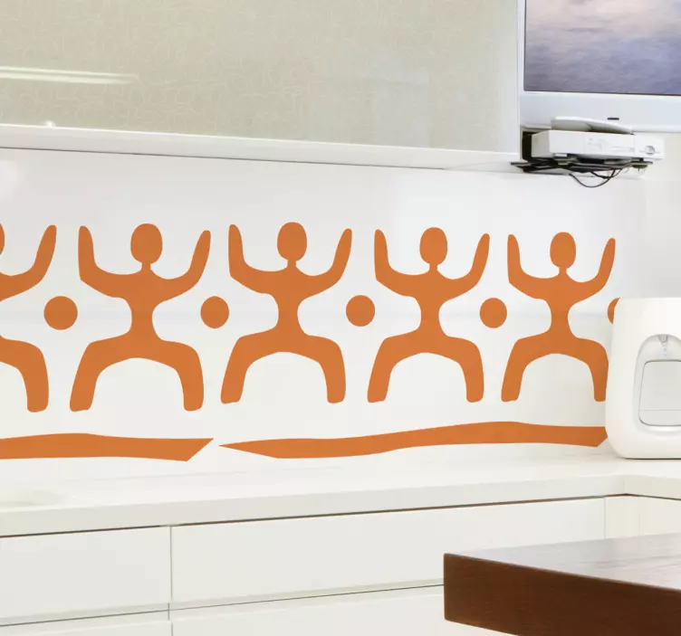 Sticker Afrikaanse figuren - TenStickers