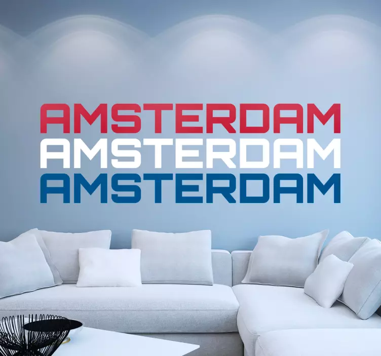 Sticker Amsterdam colors - TenStickers
