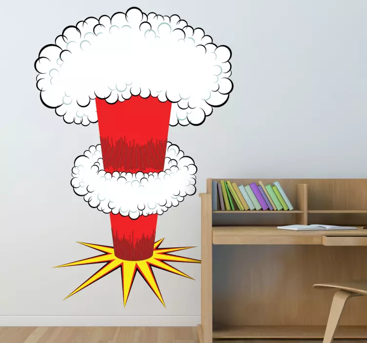 Sticker animatie nucleaire explosie - TenStickers