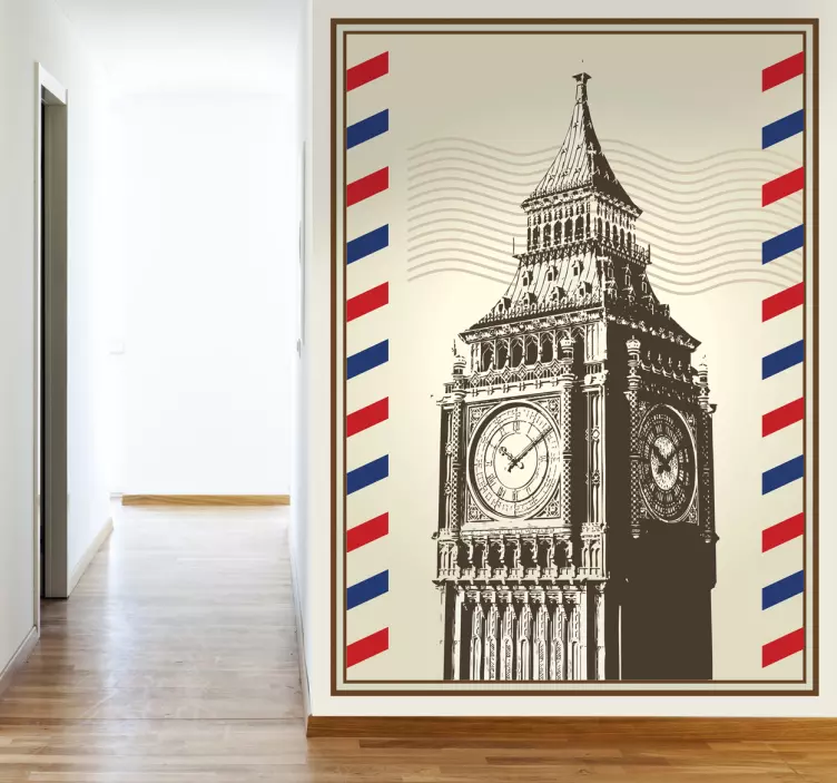 Sticker Big Ben slaapkamer - TenStickers