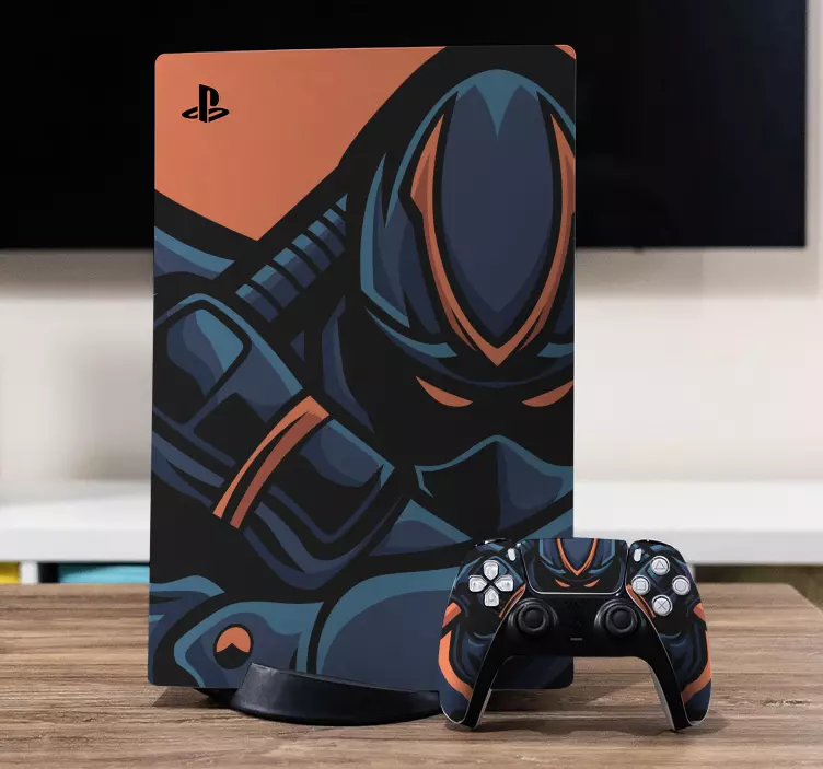 Sticker bioscoop tv en games ninja warrior thema - TenStickers