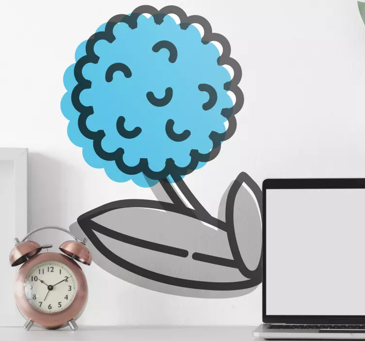 Sticker bloemen en planten speelse bloemenelementen - TenStickers