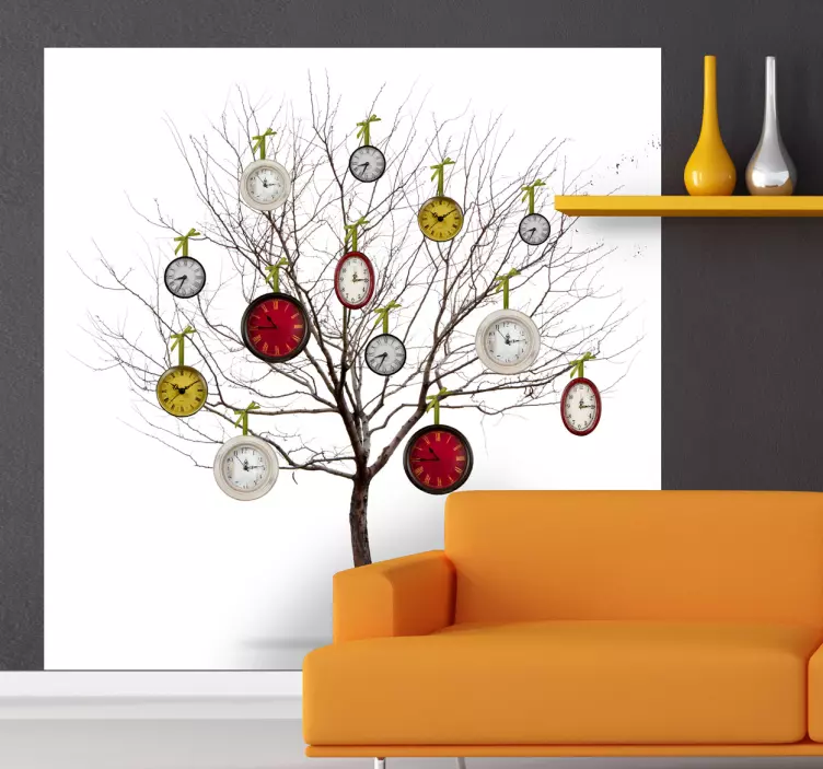 Sticker boom klokken - TenStickers