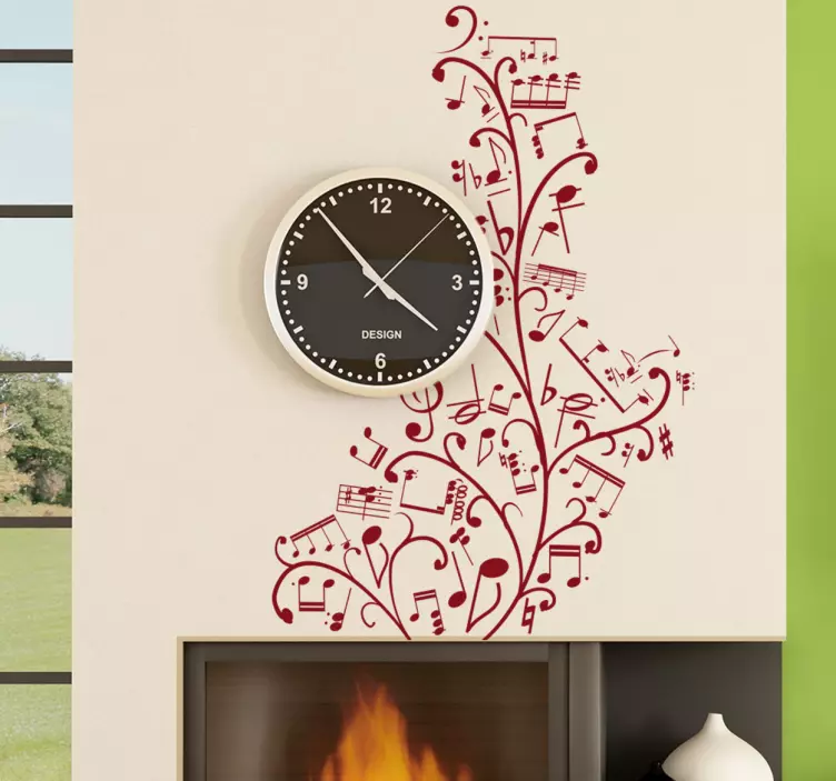 Sticker boom muzieknoten - TenStickers