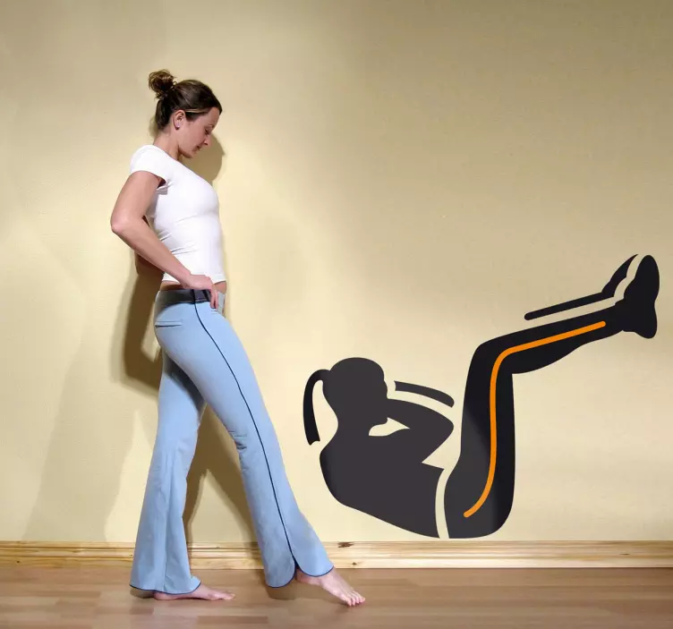 Sticker buikspieren - TenStickers