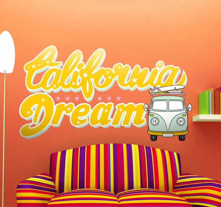Sticker California Dream - TenStickers