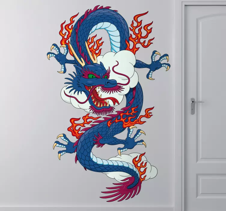 Sticker chinese draak - TenStickers