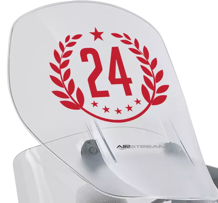 Motor sticker cijfer personaliseer - TenStickers