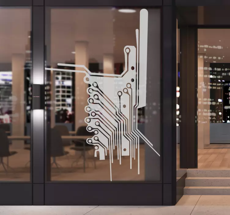 Sticker circuit van electriciteit - TenStickers