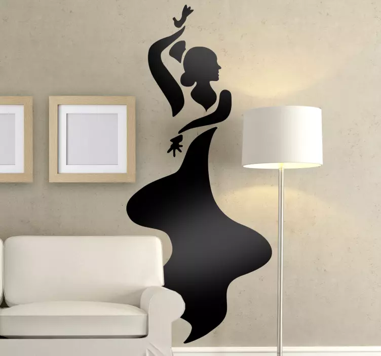 Sticker danseres danst flamenco - TenStickers