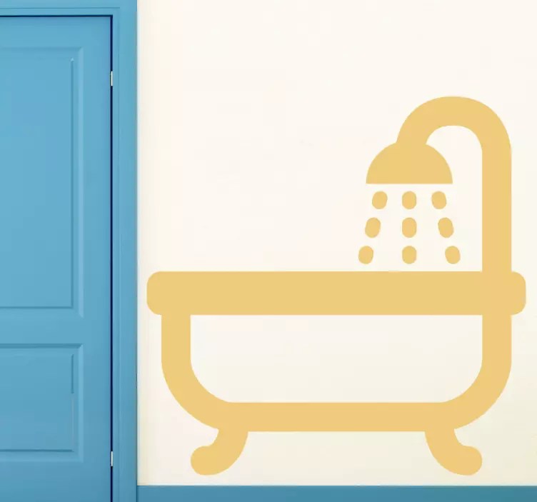 Sticker decoratie badkamer bad - TenStickers