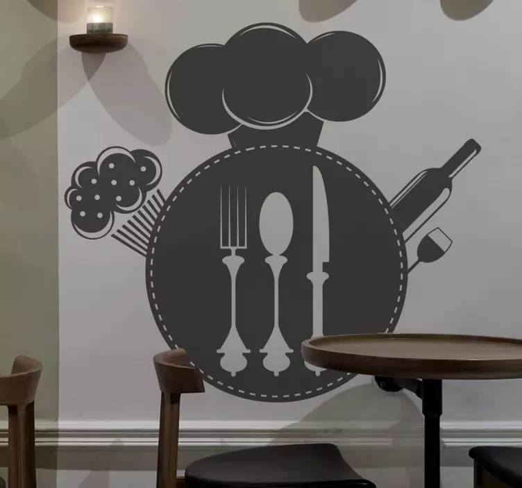 Sticker decoratie restaurant - TenStickers