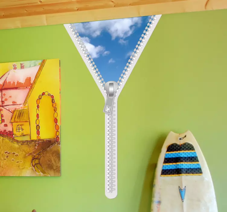 Sticker decoratie rits hemel - TenStickers