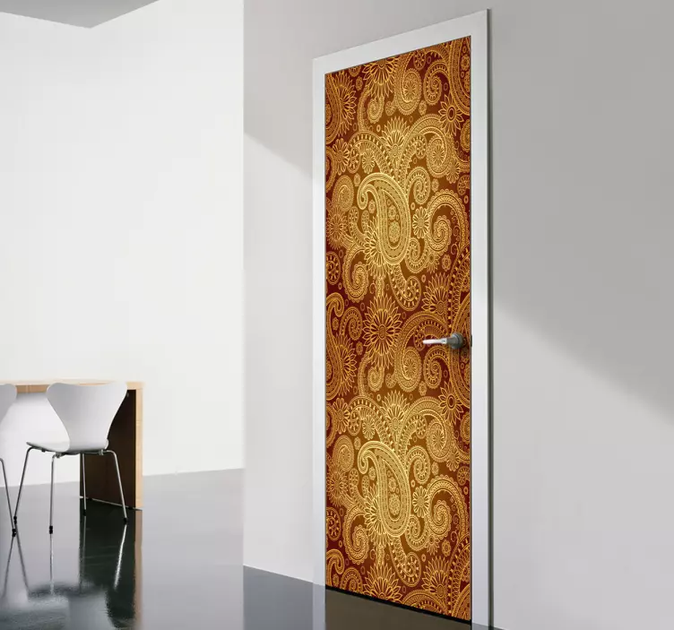 Sticker deur bloemen - TenStickers