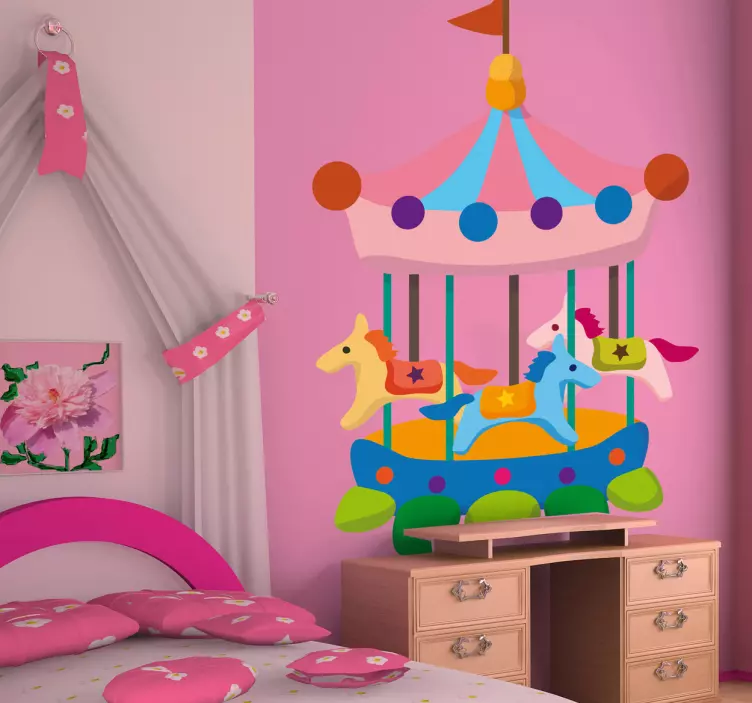 Sticker draaimolen kinderen - TenStickers