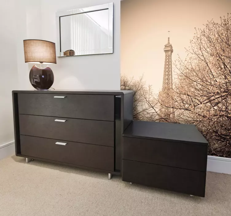 Sticker Eiffeltoren bomen - TenStickers