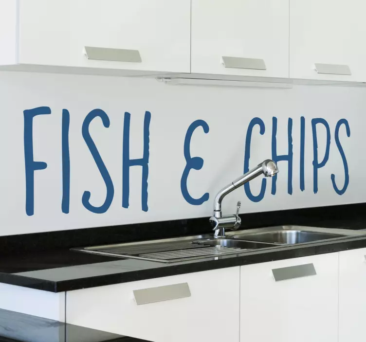 Sticker fish & chips - TenStickers