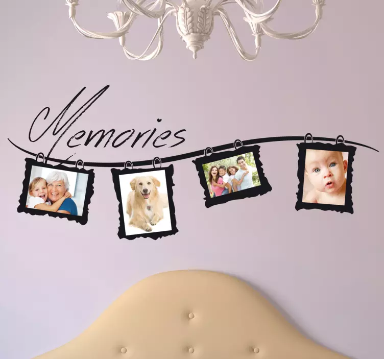 sticker fotokaders memories decoratie - TenStickers