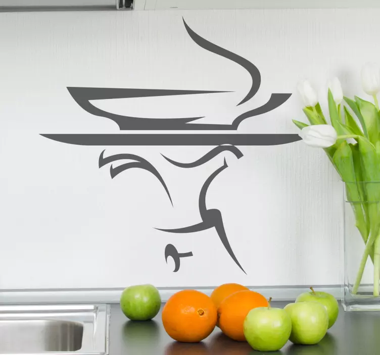 Sticker gastronomie serveren menu - TenStickers